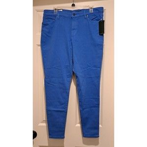 NWT Ralph Lauren Royal Blue Premier Skinny Stretch Five Pocket Jeans Pants 14W